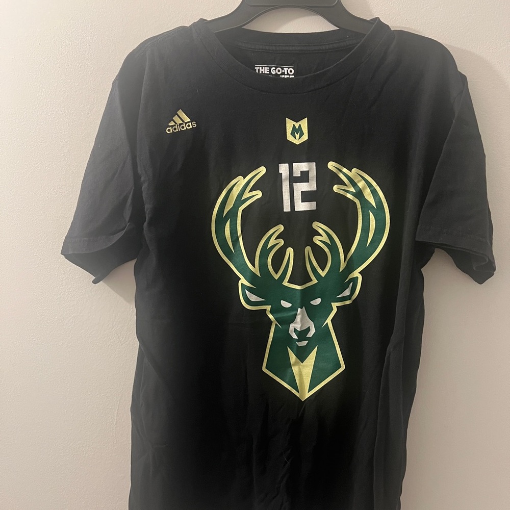 Milwaukee Bucks basketball tshirt- Adidas Jabari Ali Parker shirt